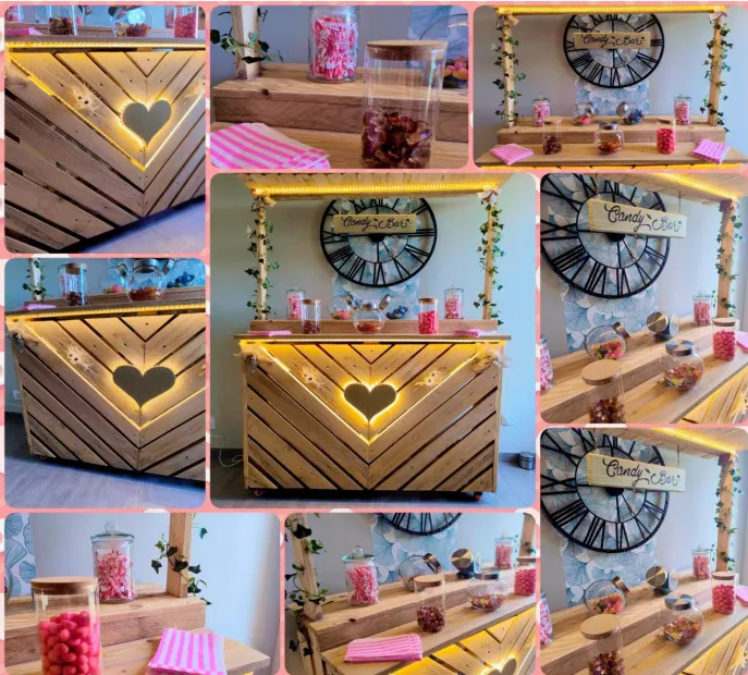 CANDY BAR avec bonbonnières