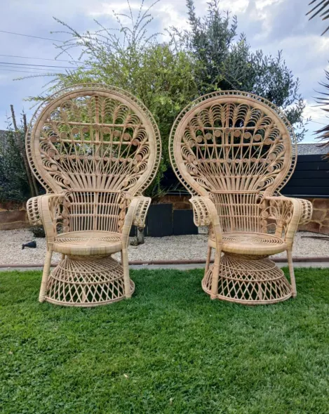Fauteuil Emmanuelle avec coussins blanc
